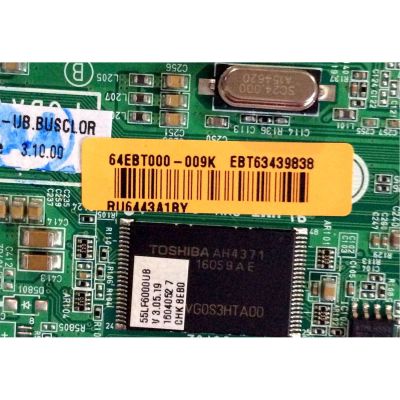 KIT DE TARJETAS TV LG / MAIN EBT63439838  EAX66242603(1.0) / T-CON  3429110031 ST5461B03-2-C-1 / FUENTE  EAY63689101 / EAX66203101(1.6) / PANEL NC550DUE-VCCP1 / MODELO 55LF6000-UB.BUSCLOR - Imagen 3